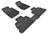 MAXpider Rubber Floor Mats for 2013 2012 2011 2010 2009 2008 2007 Jeep Wrangler [Covers Front & Rear Row, Black] L1JP00301509
