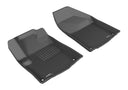 MAXpider Rubber Floor Mats for 2015 2014 Jeep Cherokee [Covers Front Row, Black] L1JP01011509