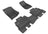 MAXpider Rubber Floor Mats for Wrangler/Wrangler JK [Covers Front & Rear Row, Black] L1JP01101509