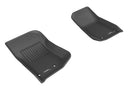 MAXpider Rubber Floor Mats for Wrangler/Wrangler JK [Covers Front Row, Black] L1JP01111509