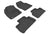 MAXpider Rubber Floor Mats for 2014 2013 2012 2011 2010 2009 2008 Land Rover LR2 [Covers Front & Rear Row, Black] L1LR00101509