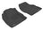 MAXpider Rubber Floor Mats for 2012 2011 2010 2009 2008 Land Rover LR2 [Covers Front Row, Black] L1LR00111509