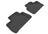 MAXpider Rubber Floor Mats for 2012 2011 2010 2009 2008 Land Rover LR2 [Covers Rear (2nd) Row, Black] L1LR00121509