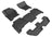 MAXpider Rubber Floor Mats for 2012 2011 2010 Land Rover LR4 [Covers Front & Both Rear Rows, Black] L1LR01501509