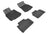 MAXpider Rubber Floor Mats for 2012 2011 2010 2009 2008 2007 Lexus LS460 [Covers Front & Rear Row, Black] L1LX03801509