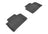 MAXpider Rubber Floor Mats for 2012 2011 2010 2009 2008 2007 Lexus LS460 [Covers Rear (2nd) Row, Black] L1LX03821509