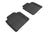 MAXpider Rubber Floor Mats for LS460/LS600h [Covers Rear (2nd) Row, Black] L1LX04021509