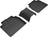 MAXpider Rubber Floor Mats for Lexus/Toyota [Covers Rear (2nd) Row, Black] L1LX06521509