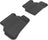 MAXpider Rubber Floor Mats for Mercedes-Benz [Covers Rear (2nd) Row, Black] L1MB00921509