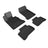 MAXpider Rubber Floor Mats for 2012 2011 2010 Mercedes-Benz GLK350 [Covers Front & Rear Row, Black] L1MB05101509