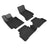 MAXpider Rubber Floor Mats for Mercedes-Benz [Covers Front & Rear Row, Black] L1MB08801509