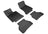 MAXpider Rubber Floor Mats for Mercedes-Benz [Covers Front & Rear Row, Black] L1MB10201509