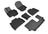 MAXpider Rubber Floor Mats for Mercedes-Benz [Covers 1st 2nd & 3rd Row, Black] L1MB12001509