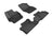 MAXpider Rubber Floor Mats for 2013 2012 2011 2010 Mazda 3 [Covers Front & Rear Row, Black] L1MZ01301509