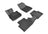 MAXpider Rubber Floor Mats for 2021 2020 2019 2018 2017 2016 Mazda CX-3 [Covers Front & Rear Row, Black] L1MZ05101509