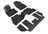 MAXpider Rubber Floor Mats for 2021 2020 Mazda CX-9 [Covers 1st 2nd & 3rd Row, Black] L1MZ07401509