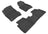MAXpider Rubber Floor Mats for 2013 2012 2011 2010 2009 2008 Nissan Rogue [Covers Front & Rear Row, Black] L1NS02901509