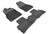MAXpider Rubber Floor Mats for 2017 2016 2015 2014 2013 2012 2011 Nissan Juke [Covers Front & Rear Row, Black] L1NS06401509