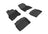 MAXpider Rubber Floor Mats for 2019 2018 2017 2016 2015 2014 2013 Nissan LEAF [Covers Front & Rear Row, Black] L1NS09301509
