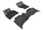 MAXpider Rubber Floor Mats for 2018 2017 2016 2015 2014 2013 2012 2011 Porsche Cayenne [Covers Front & Rear Row, Black] L1PO01001509