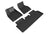 MAXpider Rubber Floor Mats for 2021 2020 Tesla S [Covers Front & Rear Row, Black] L1TL02001509