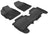 MAXpider Rubber Floor Mats for 2011 2010 2009 2008 2007 Toyota Yaris [Covers Front & Rear Row, Black] L1TY02401509