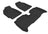 MAXpider Rubber Floor Mats for 2011 2010 2009 2008 2007 Toyota Yaris [Covers Front & Rear Row, Black] L1TY07201509