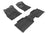 MAXpider Rubber Floor Mats for 2011 2010 2009 2008 2007 2006 2005 Toyota Tacoma [Covers Front & Rear Row, Black] L1TY07501509