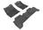 MAXpider Rubber Floor Mats for 2015 2014 2013 2012 Toyota Tacoma [Covers Front & Rear Row, Black] L1TY09001509