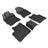 MAXpider Rubber Floor Mats for 2009 2008 2007 2006 2005 2004 Toyota Prius [Covers Front & Rear Row, Black] L1TY14501509