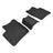 MAXpider Rubber Floor Mats for 2009 2008 2007 2006 2005 2004 Toyota Prius [Covers Rear (2nd) Row, Black] L1TY14521509