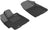 MAXpider Rubber Floor Mats for 2013 2012 2011 2010 2009 2008 Toyota Highlander [Covers Front Row, Black] L1TY15011509