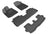 MAXpider Rubber Floor Mats for 2013 2012 2011 2010 2009 2008 Toyota Highlander [Covers Front & Both Rear Rows, Black] L1TY15701509