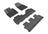MAXpider Rubber Floor Mats for 2019 2018 2017 2016 2015 2014 Toyota Highlander [Covers Front & Both Rear Rows, Black] L1TY16301509