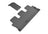 MAXpider Rubber Floor Mats for 2019 2018 2017 2016 2015 2014 Toyota Highlander [Covers Rear (3rd) Row, Black] L1TY18231509