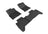 MAXpider Rubber Floor Mats for 2017 2016 Toyota Tacoma [Covers Front & Rear Row, Black] L1TY19201509