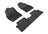 MAXpider Rubber Floor Mats for 2018 2017 Toyota Corolla iM [Covers Front & Rear Row, Black] L1TY22901509