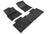 MAXpider Rubber Floor Mats for 2017 2016 Toyota Tacoma [Covers Front & Rear Row, Black] L1TY23101509
