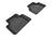 MAXpider Rubber Floor Mats for 2011 2010 2009 2008 2007 2006 2005 2004 Volvo S40 [Covers Rear (2nd) Row, Black] L1VV00321509