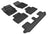 MAXpider Rubber Floor Mats for 2014 2013 2012 2011 2010 2009 2008 2007 2006 2005 2004 2003 Volvo XC90 [Covers Front & Both Rear Rows, Black] L1VV00401509