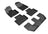 MAXpider Rubber Floor Mats for 2021 2020 2019 2018 2017 2016 Volvo XC90 [Covers 1st 2nd & 3rd Row, Black] L1VV02901509