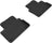 MAXpider Rubber Floor Mats for S60/V60 Cross Country [Covers Rear (2nd) Row, Black] L1VV03521509