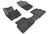 MAXpider Rubber Floor Mats for Tiguan/Tiguan Limited [Covers Front & Rear Row, Black] L1VW02101509
