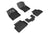 MAXpider Rubber Floor Mats for 2021 2020 2019 Volkswagen Jetta [Covers Front & Rear Row, Black] L1VW10101509