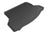 MAXpider Rubber Floor Mats for 2020 2019 2018 2017 2016 2015 2014 Nissan Rogue [Covers Cargo (Trunk), Black] M1NS0801309