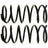 Moog 81158 Coil Spring Set - Front