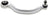 Mevotech CMS95133 Suspension Control Arm and Ball Joint Assembly - Front Right Lower Rearward