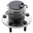 Mevotech H512347HW Wheel Bearing and Hub Assembly - Rear