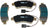 Mevotech TXBPM1490 Disc Brake Pad Set - Rear