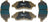 Mevotech TXBPM1775 Disc Brake Pad Set - Rear